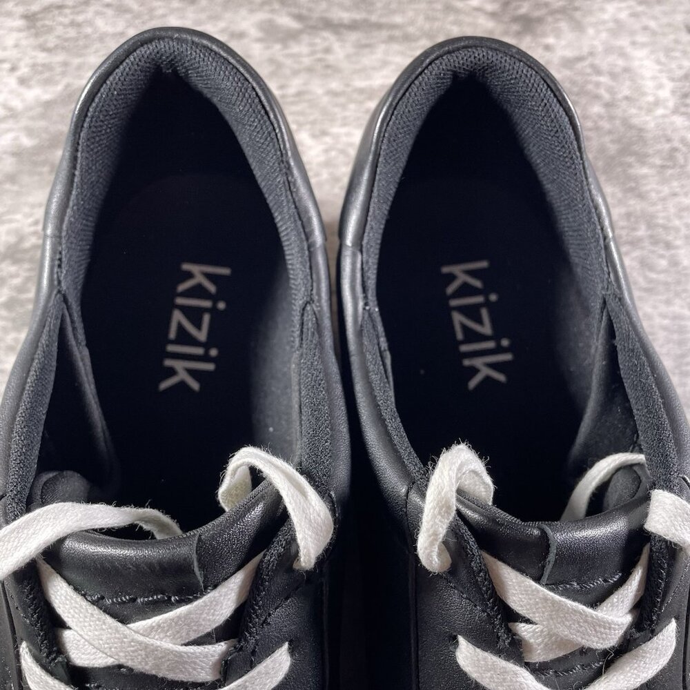 Kizik Sonoma Mens Size 13 Black Leather Handsfree Athletic Shoes Sneakers - Picture 9 of 10